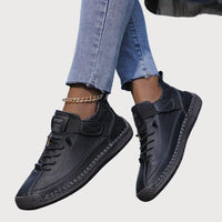 Brigitte | Damen Casual Orthopädische Sneaker in Schwarz