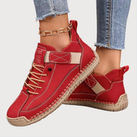Brigitte | Damen Casual Orthopädische Sneaker in Rot