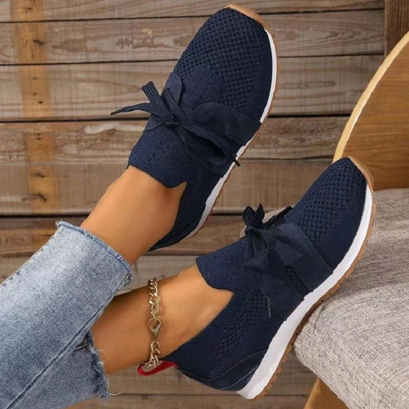 Lea - Atmungsaktive Slip-On-Sneakers aus Strick für Damen | Lässige, leichte Slip-On-Sneaker
