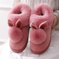 Hausschuhe Damen Kaninchenoptik | Warm & Verspielt in Rosa