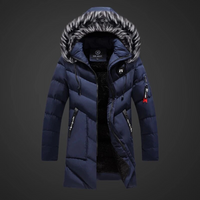 Pablo | Parka Herren Winter | Schwarz in Darkblue
