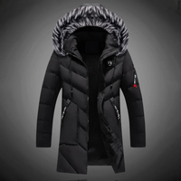 Pablo | Parka Herren Winter | Schwarz in Schwarz