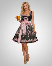 Paula | Damen Traditionelles Besticktes Dirndl in Rosa