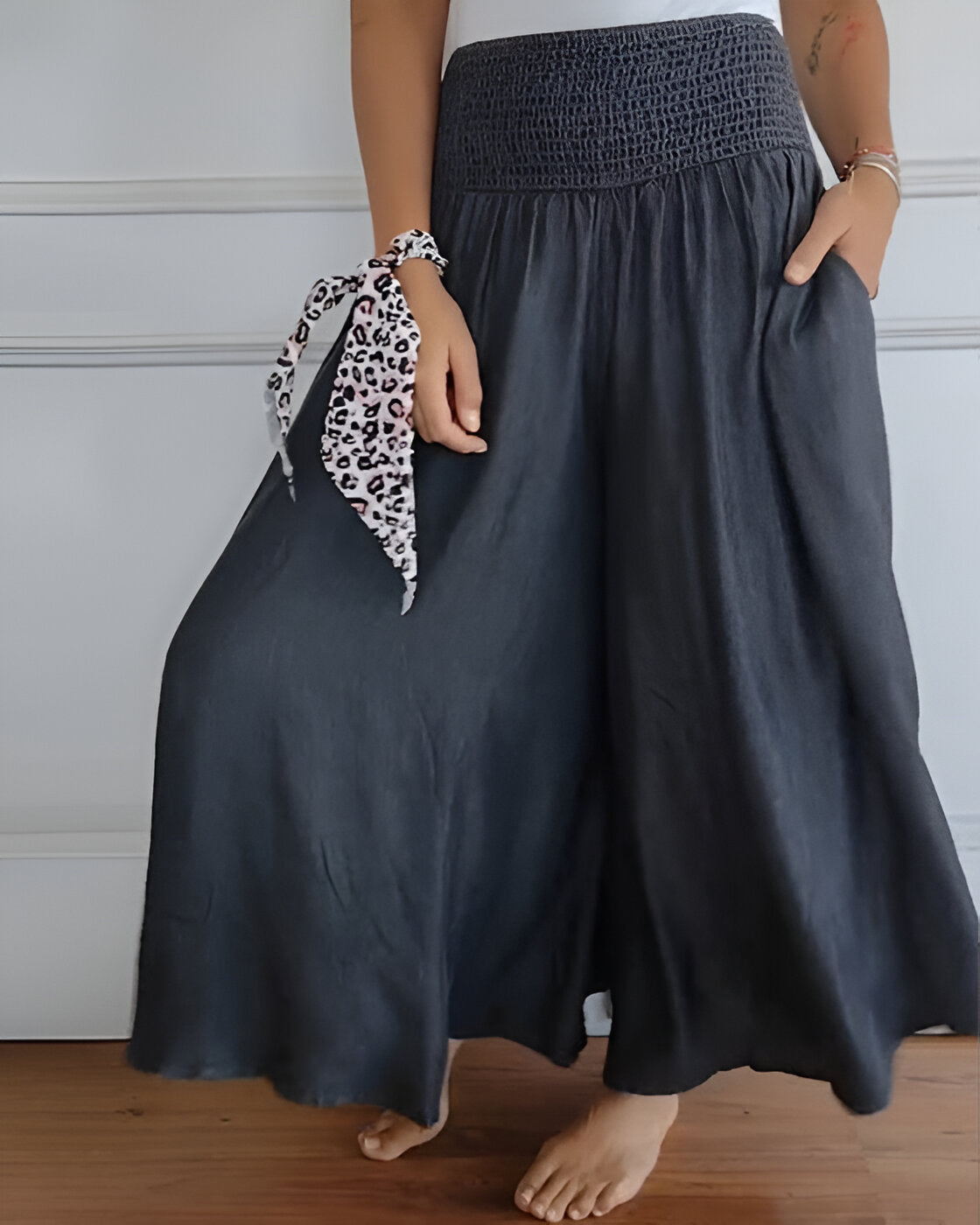 Maha Pantalon™ - Breite Hosenbeine mit elastischem Bund