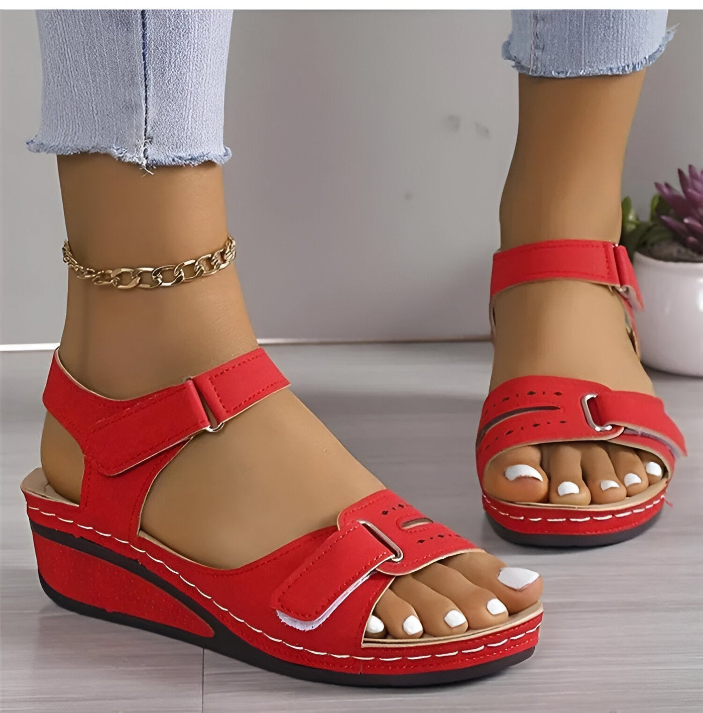 Allison® | Weiche Eleganz-Keilsandalen