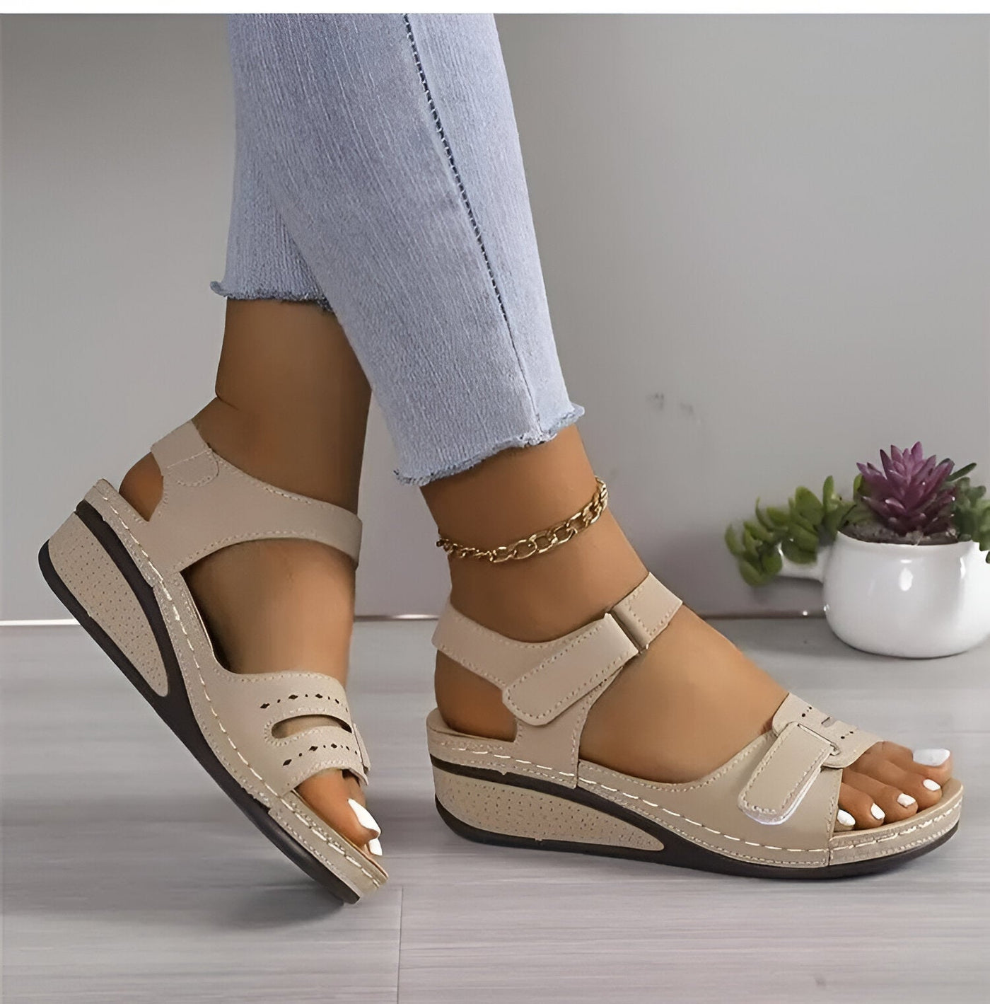 Allison® | Weiche Eleganz-Keilsandalen
