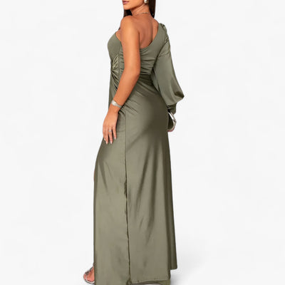 Kimora - Langes Kleid aus Satin - Elegant und bequem