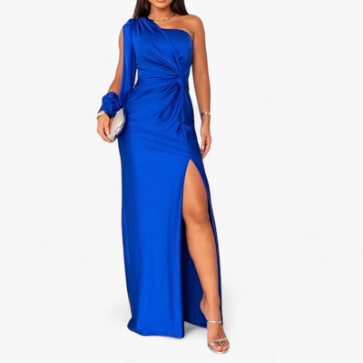 Kimora - Langes Kleid aus Satin - Elegant und bequem