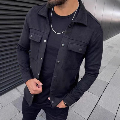 Geknöpfte Jacke mit Fronttaschen