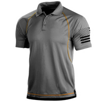 Russell | Herren Poloshirt Kurzarm | Slim Fit in Grau