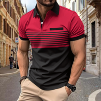 Elwin | Herren Poloshirt Kurzarm | Sport in Rot