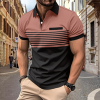Elwin | Herren Poloshirt Kurzarm | Sport in Rosa