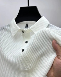 Harry | Herren Kurzarm Poloshirt | Weiß in Weiß