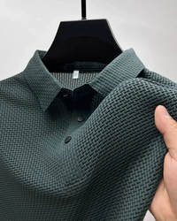 Harry | Herren Kurzarm Poloshirt | Weiß in Grün