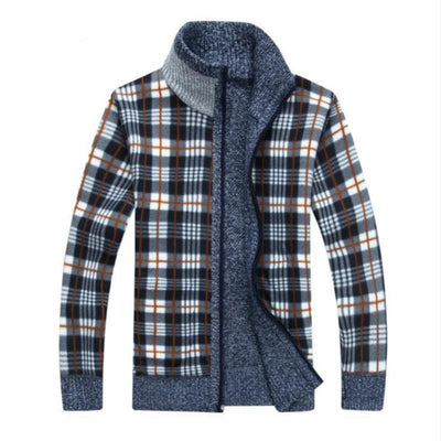 Severin - Extra Dicke Herren-Strickjacke mit Fleecefutter für eisige Tage