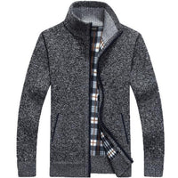 Iker - Bequeme Jacke mit Zipper in Dunkelgrau