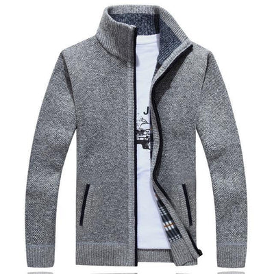 Severin - Extra Dicke Herren-Strickjacke mit Fleecefutter für eisige Tage