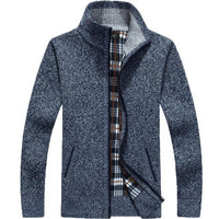 Iker - Bequeme Jacke mit Zipper in Marineblau