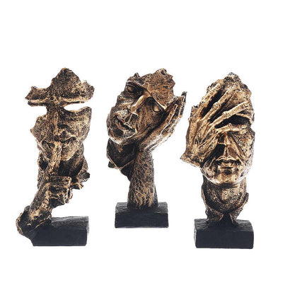 Abstracte goldene Skulptur – Soren