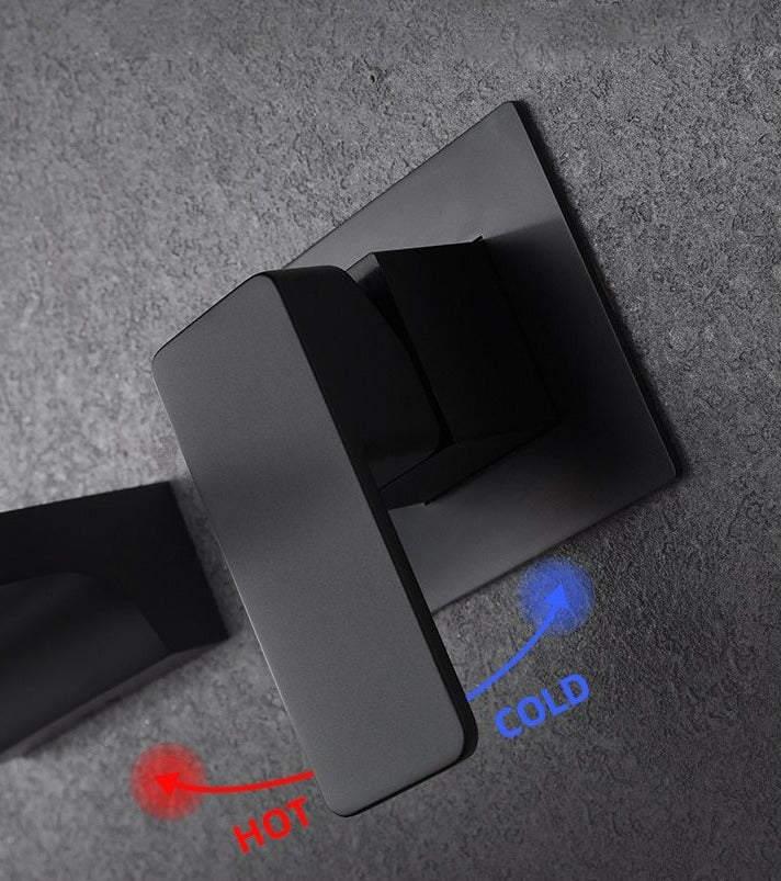 Sensor Wandhahn mit Wasserfallauslauf – Fluxis