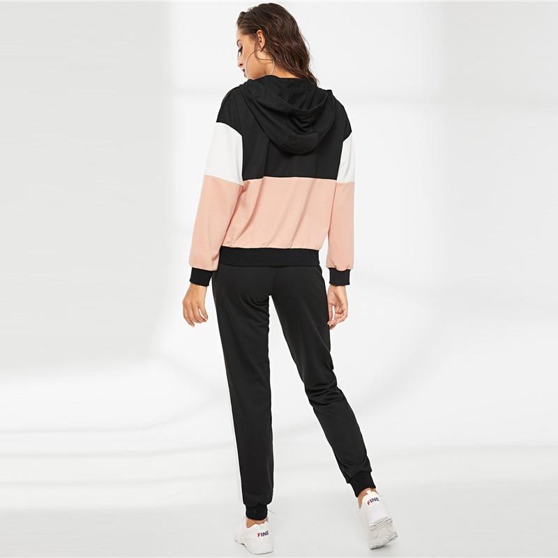 Samantha - Zweiteiliger Kapuzenpullover mit Reißverschluss und Trainingshose