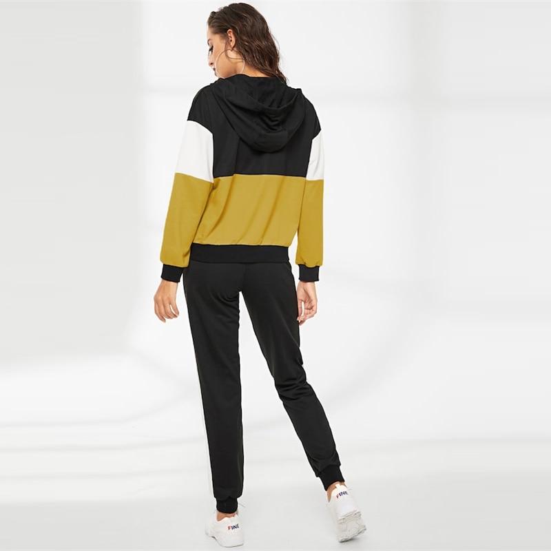 Samantha - Zweiteiliger Kapuzenpullover mit Reißverschluss und Trainingshose