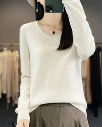 Bianca | Feiner Merino Pullover in Weiß
