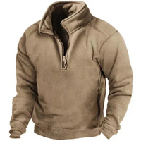 Zayn | Herren Pullover mit Reißverschluss | Braun in Braun