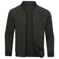 Arvin | Herren Pullover Mit Reißverschluss | Knit Sweater in Grün