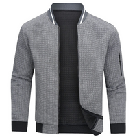 Arvin | Herren Pullover Mit Reißverschluss | Knit Sweater in Grau