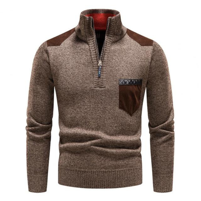 Brixton | Herren Pullover Mit Reißverschluss | Stehkragen Sweater