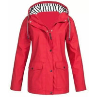 Virginia - Wasser und winddichte Jacke in Rot
