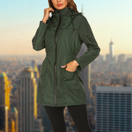 Stylische und wetterfeste Damen Regenjacke für Outdoor-Abenteuer