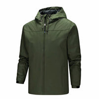 Regenjacke für Männer - August in Grün