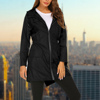 Corine | Damen Regenjacke Wasserdicht | Leichte in Schwarz
