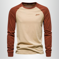 Reinhard | Herren Langarm Raglan Shirt in Khaki