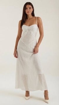 Valentina | Maxikleid in Weiß