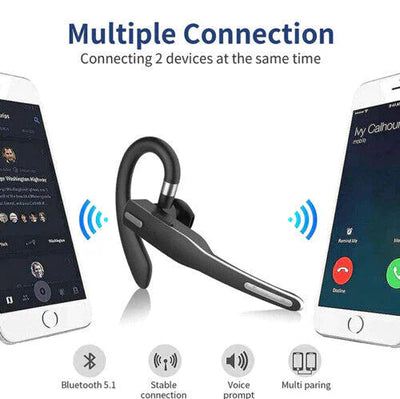 Drahtloses Bluetooth 5.1 Headset mit Dual Mic - RoadMic Pro