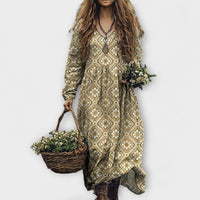 Juri - Langarm Kleid in Gänseblümchen