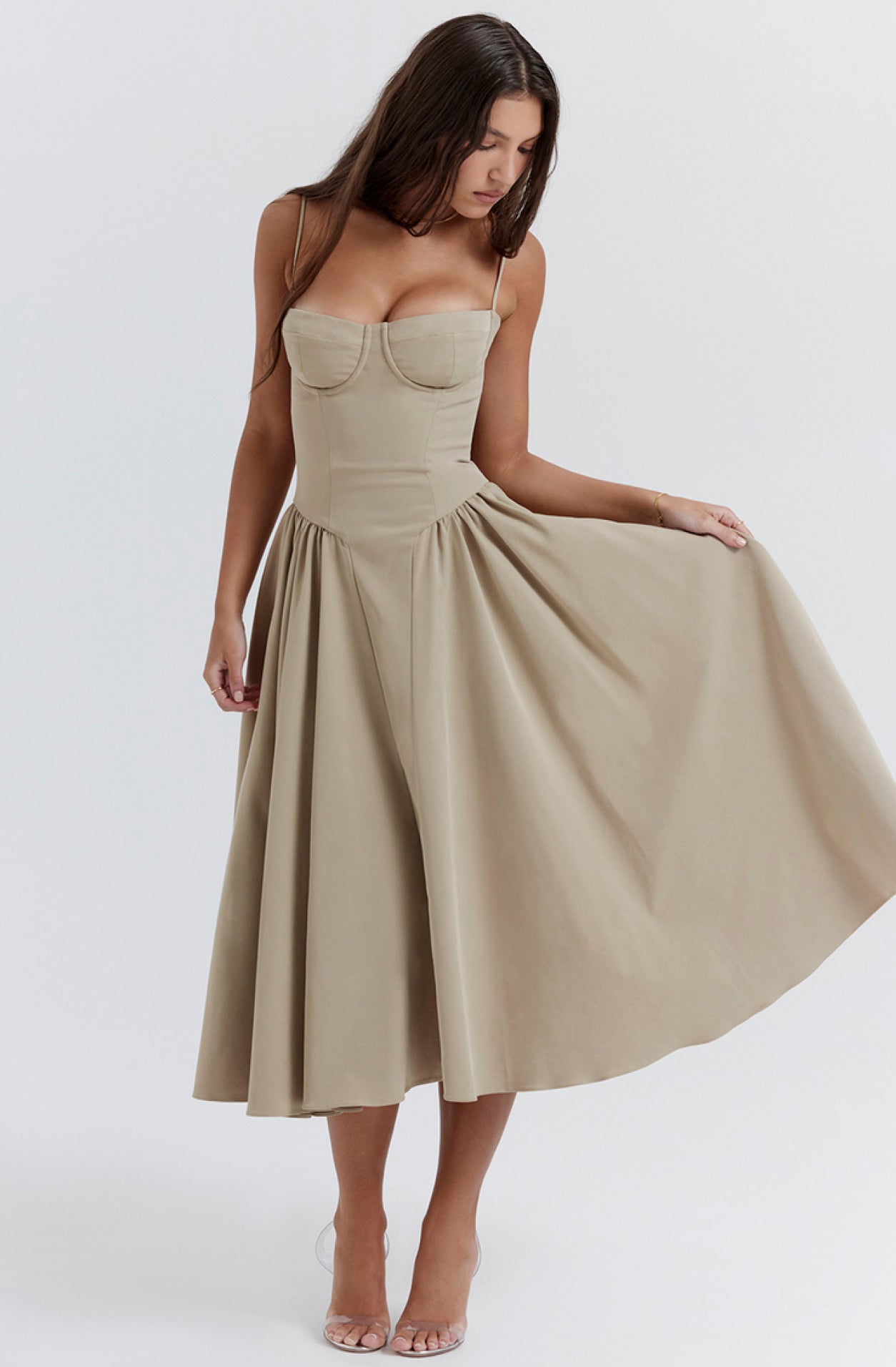 Sommerkleid mit Sweetheart-Ausschnitt – Elvira