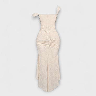 Renske - Langes Kleid mit Eleganten und Raffinierten Korsett