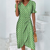 Schönes lässiges Sommerkleid für Damen | Mini in Hellgrün