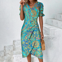 Schönes lässiges Sommerkleid für Damen | Mini in Himmelblau