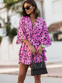 Schönes Sommerkleid für Damen | Mini in Rosa
