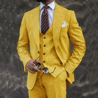 Bryan | Herren Anzug Komplett Set | Hochzeit Outfit in Gelb