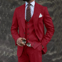 Bryan | Herren Anzug Komplett Set | Hochzeit Outfit in Rot