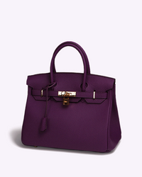 Khate | Damen Schwarz Handtasche | Elegant in Lila