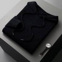 Grant | Herren Schwarz Hoodie | Kapuzenpullover in Schwarz
