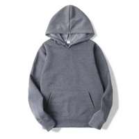 Alejandro | Herren Blau Hoodie |  Oversize Kapuzenpullover in Dunkelgrau