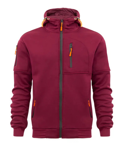 Stanly | Herren Weiß Hoodie | Reißverschluss Kapuzenpullover